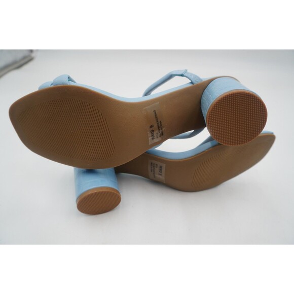 DV Dolce Vita Women's Size 9 Myla Pastel Blue Padded Strappy Block Heel Sandals - Picture 6 of 8